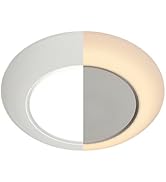 JULLISON 6 Inch LED Low Profile Disk Light with Night Light, 120VAC, 15W, 5CCT Color Changing, 10...
