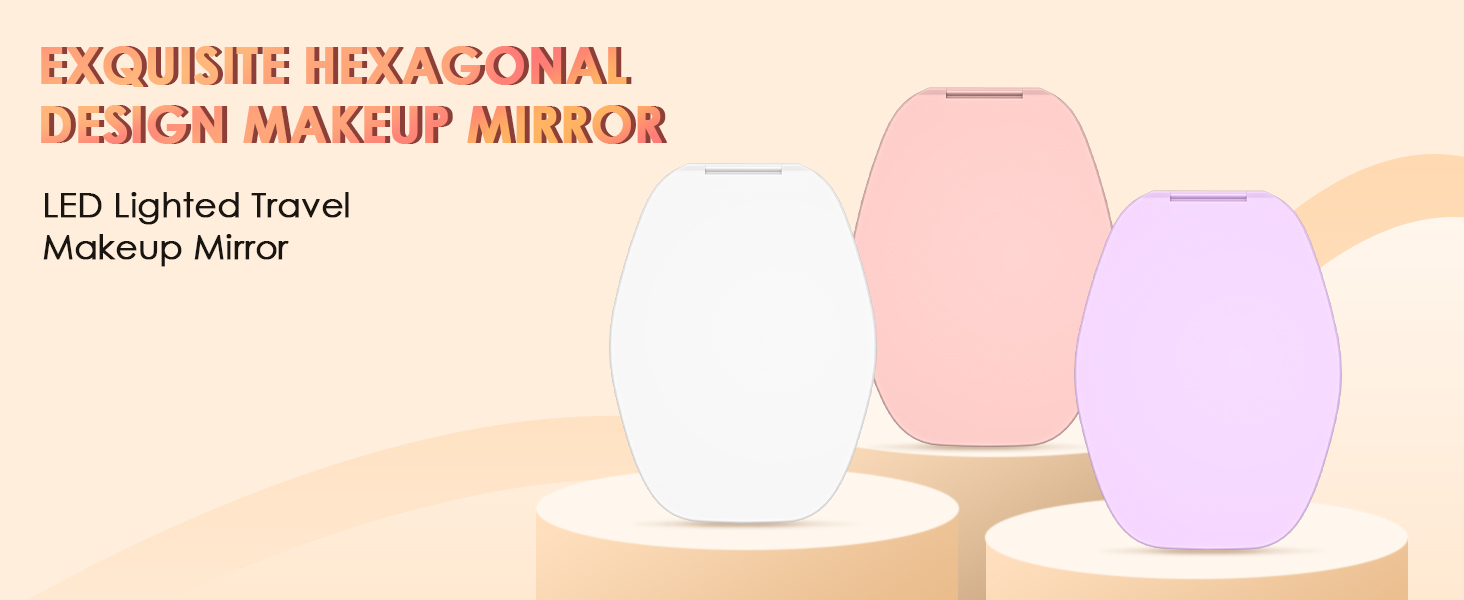 travel lighted makeup mirror