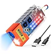 DARKBEAM UV Flashlight 365nm & Super Bright LED EDC Flashlight, LCD Display Magnetic Rechargeable...