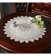 ARTABLE Lace Small Table Cloth Fall Christmas Macrame Tablecloth Table Topper for Thanksgiving Ou...