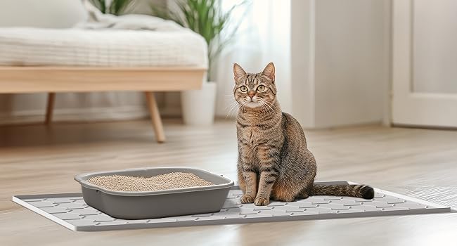 silicone cat litter mat
