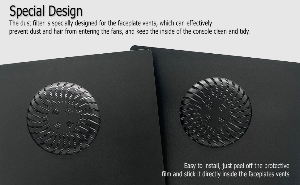ps5 faceplates with cooling vents and dust filter cover