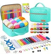 Yarniss Crochet Kits for Beginner, All-Inclusive Crochet Kit for Adults with 14 Size Ergonomic Cr...