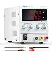 DC Power Supply Variable,0-30V 0-10A Adjustable Regulated Bench Lab Power with 4-Digit Display,fo...