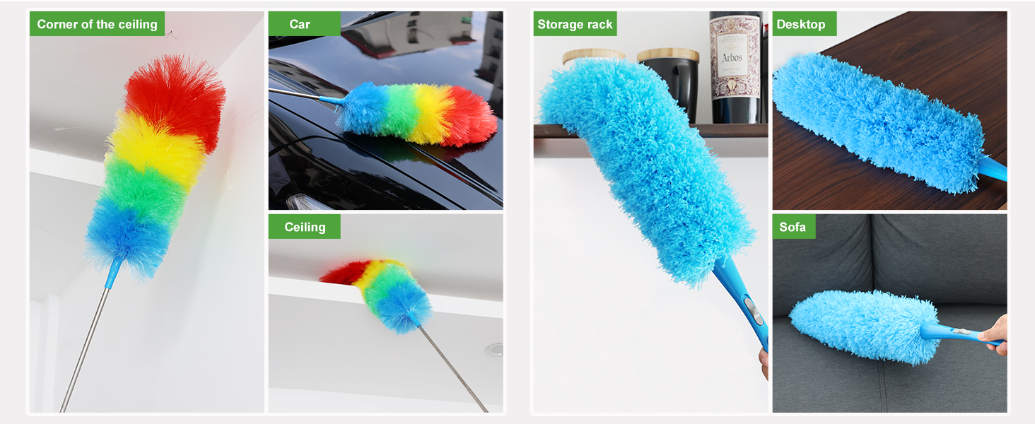 electrostatic dusters for cleaning