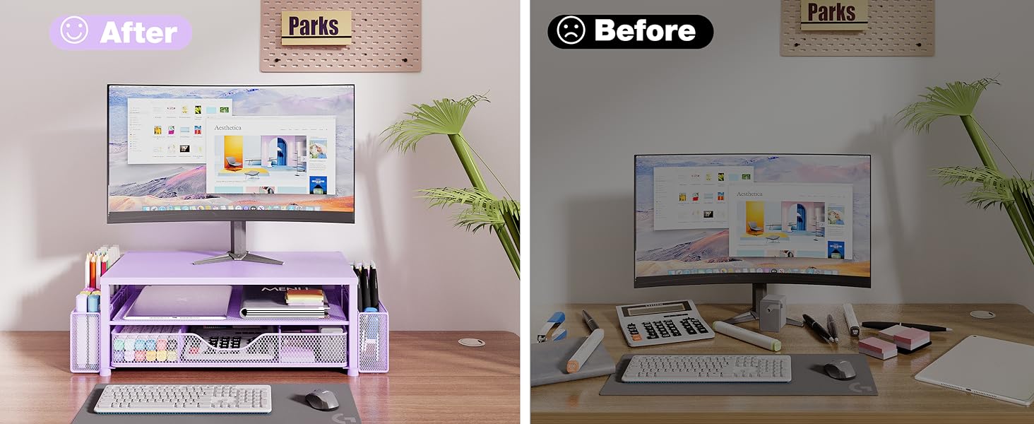 monitor stand for desk organizers and accessories computer stand riser office organization desktop