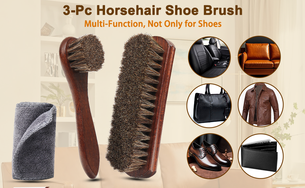 Multi-function shoe brush