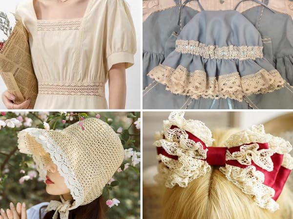 beige lace ribbon