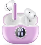 Fhumsh A10 Pro Wireless Earbuds Bluetooth 5.3 HiFi Stereo, 50H Playback LED Digital Display Earph...