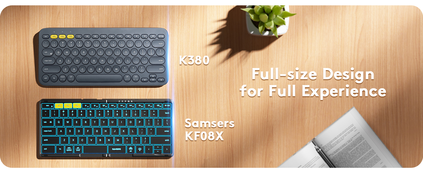 samsers foldable keyboard with backlight