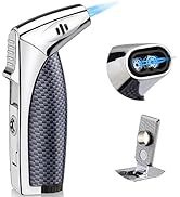 Kantion Torch Lighter Double Jet Flame, Refillable Butane Torch Lighter Windproof Lighter with Pu...