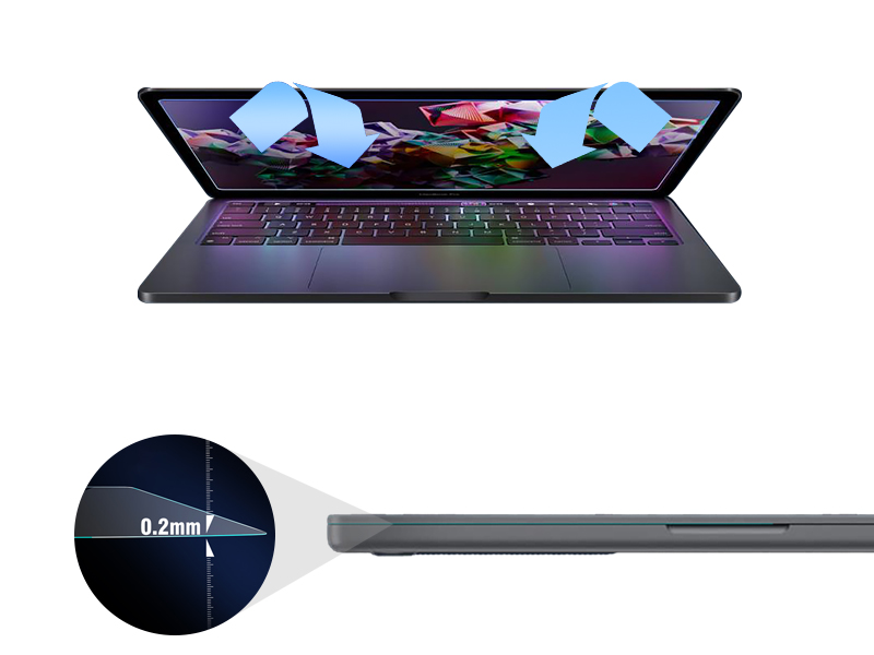 Does Not Interfere With Laptop Closure