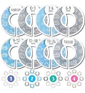 Eli with Love Baby Closet Dividers (Baby Blue) – Fits 1.5