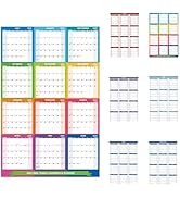 2025-2026 Wall Calendar 34.8" x 22.8" Large Vertical Yearly Wall Hanging Calenda with Julian Date...