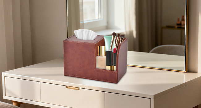 PU Leather Tissue Box Cover