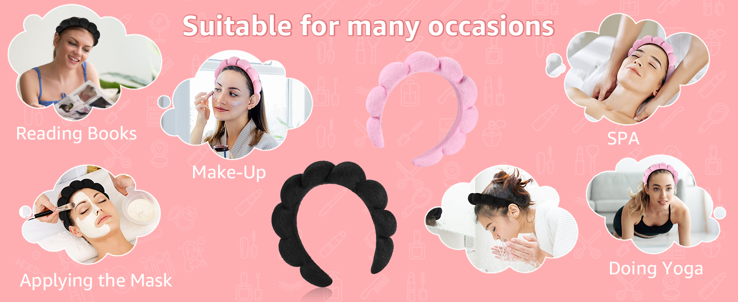 Spa Headbands for Washing Face