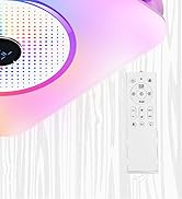 Orsong Bathroom Exhaust Fan with Bluetooth Speaker, 7 Dynamic RGB Lighting, 3000K-6000K Adjustabl...
