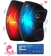 CooCoCo Knee Massager with Heat/Cold, Gifts for Men Women, FSA or HSA Eligible, Heated Knee Brace...