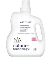 ATTITUDE Liquid Laundry Detergent, EWG Verified, HE Compatible, Plant-Based & Vegan, Natural Laun...