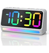 REACHER Extra Loud Alarm Clock for Heavy Sleepers, 5 Extremely Loud Wake Up Sounds, Aesthetic Ala...