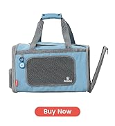 Pawaii Airline Approved Cat Carrier, Cat Carrier with ID Tag, Collapsible Pet Travel Carrier, Fol...
