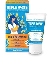 Triple Paste Diaper Rash Cream, Hypoallergenic Medicated Ointment for Babies, 2 Ounce (Packaging ...