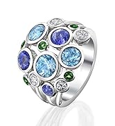 colorful cz ring