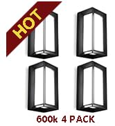 LEDMO Exterior Wall Lights LED Beads 1800LM Carriage Lights Fixtures Wall Mount Matte Black Outdo...