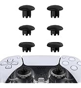 eXtremeRate Edge Sticks Swappable Thumbsticks for PS5 Controller, Custom Black Replacement Interc...
