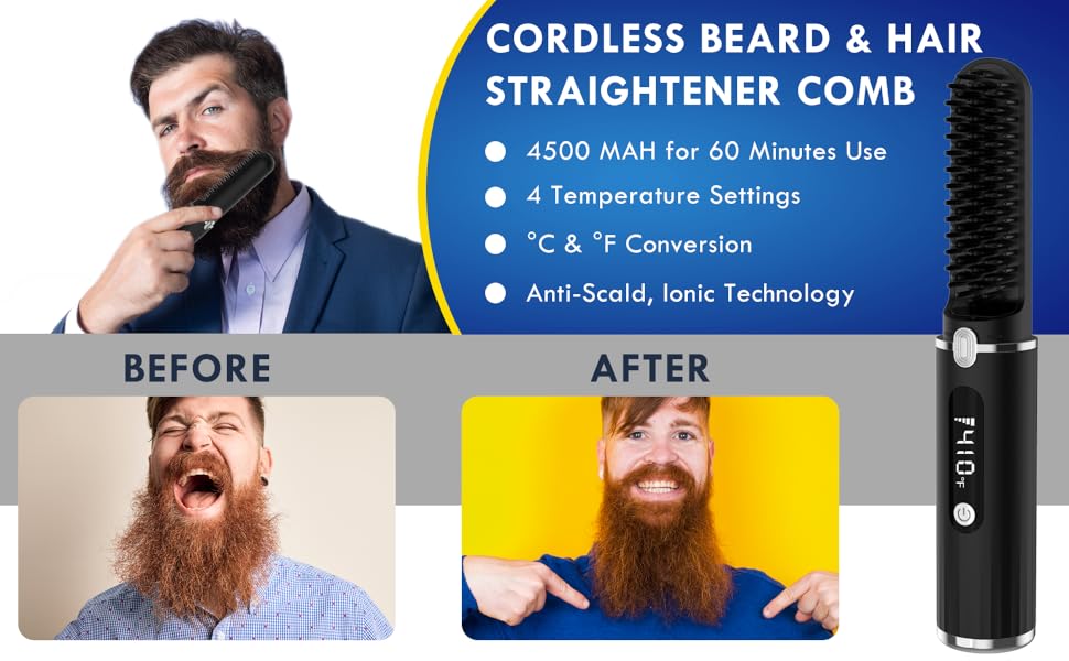 beard straightener for men