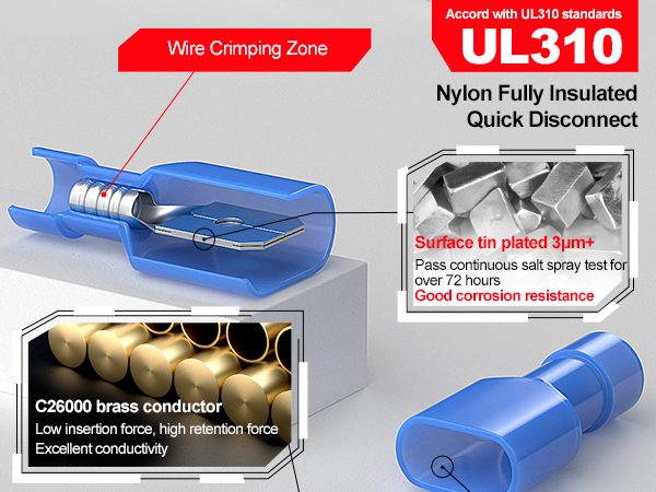 nylon spade connectors