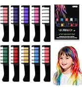 10 Colors Festive Fun Hair Chalk Combs,2026 NewTemporary Glitter Hair Colors Hair Chalk Combs,Hai...