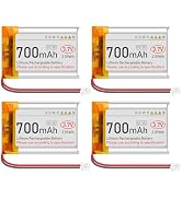 MakerHawk 3.7V Lipo Battery 700mAh 603040 Rechargeable Battery Lithium Polymer Battery with Micro...