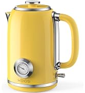 Electric Kettle 1.8L with Temperature Gauge, 1500W Fast Boiling Electric Tea Kettle, 100% Stainle...