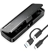 Xiaobi NVMe Enclosure, Tool-Free Installation, USB 3.2 Gen 2 (10 Gbps) to M.2 NVME M-Key/(B+M) Ke...