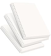 RETTACY Blank Journal Notebook, 3-Pack, 160 Pages per Pack, A5 Medium Size (5.7'' × 8.3''), 100 G...