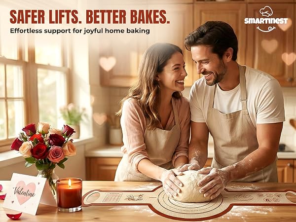 Safer Lifts. Better Bakes. Effortless support for joyful home baking