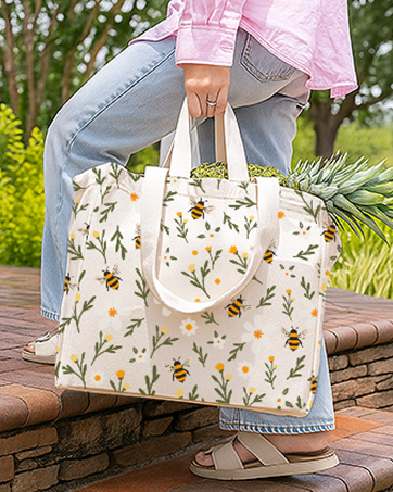 Extra Large Cute Canvas Grocery Bag