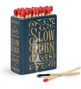 Genuine Fred Slow Burn Match Holder and Striker, Book-Inspired Ceramic Match Strike, Holds 3 Inch...