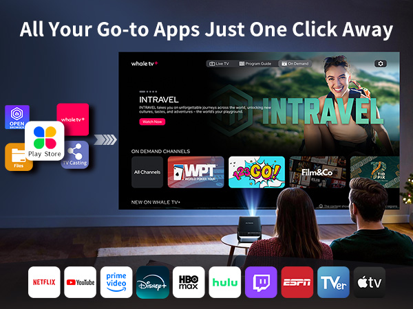 built-in app projector