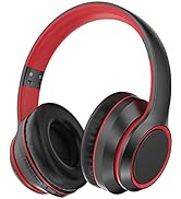 Rockpapa E8 Wireless Over Ear Headset with Deep Bass, Bluetooth and Wired Foldable Headphones Bui...