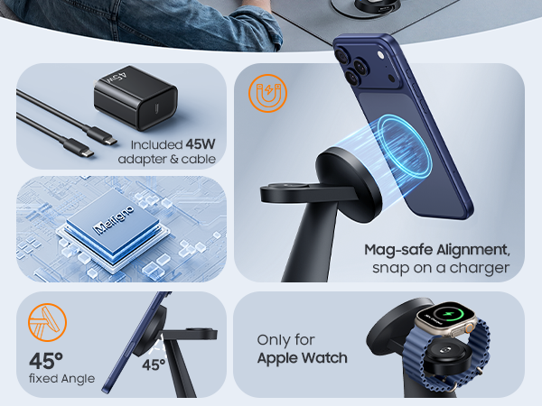 4 in 1 fast wireless charging station