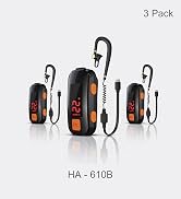 3 Pack Mini Walkie Talkies, Waterproof Small Walkie Talkies, Portable Two Way Radio with Earpiece...
