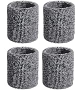 Sweat Bands for Wrists,Tennis Wristband Absorbing Cotton Terry Cloths Arm Sweat Bands for Women M...