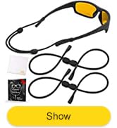 Sunglass Strap Eyeglass Holder - No Tail Glasses Strap Lanyard - Adjustable Eyeglass Strap for Me...