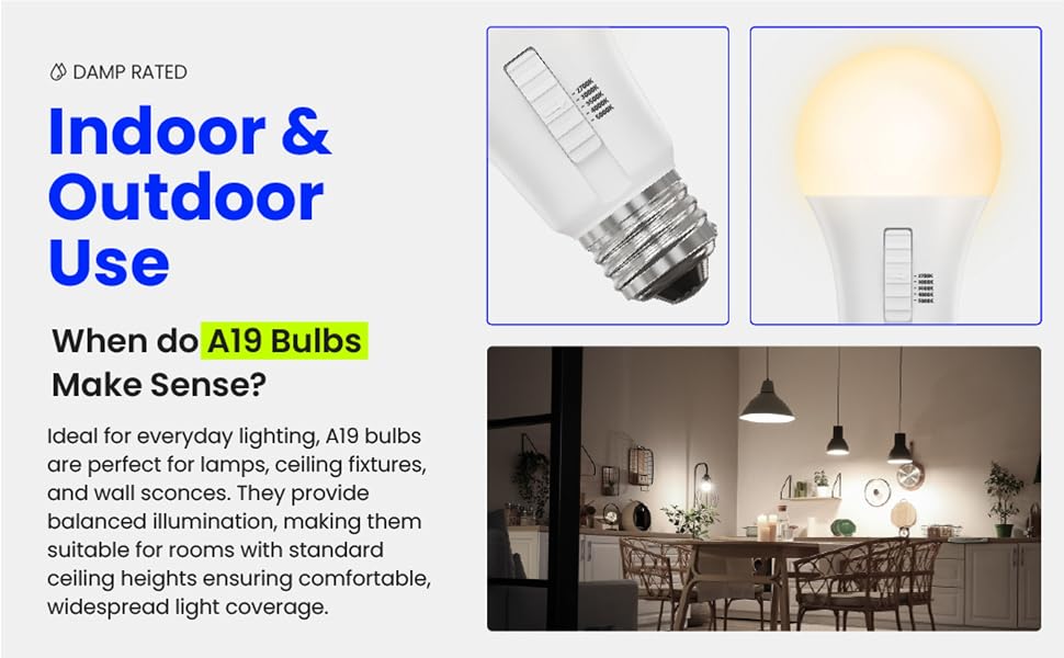Indoor and outdoor use perfect for everyday lighting