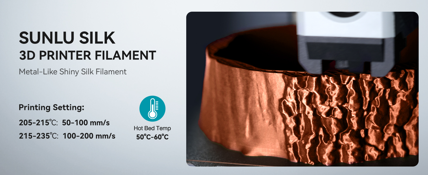 SUNLU SILK PLA 3D Printer Filament 1.75mm