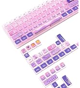 120 Key PBT Pudding Keycap Set ASA Profile with Transluscent PC Layer Dye-Sub Dreamy Sea Theme fo...