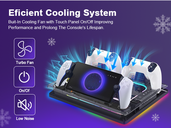 playstation portal dock playstation 5 cooling station charging station for ps5 console