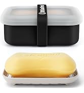 Compact Leakproof Travel Soap Case with Lid & Silicone Strap - Portable Draining Soap Bar Holder ...